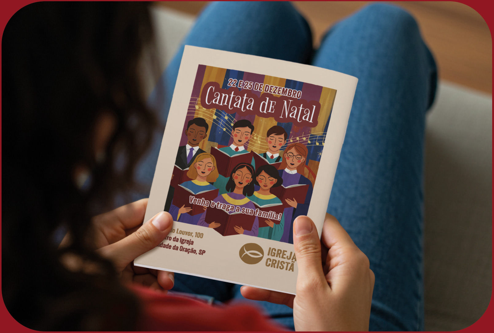 Personalize o verso do livreto